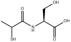 N-(2-Mercapto-1-oxopropyl)-L-serine,1313496-17-1,结构式