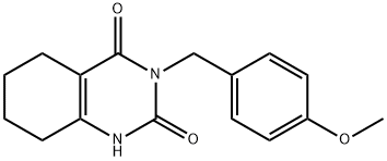 3-(4-甲氧基苄基)-5,6,7,8-四氢喹唑啉-2,4(1H,3H)-二酮 结构式