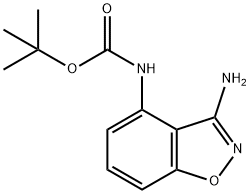 (3-氨基苯并[D]异恶唑-4-基)氨基甲酸叔丁酯, 1313712-34-3, 结构式