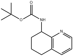 (5,6,7,8-四氢喹啉-8-基)氨基甲酸叔丁酯 结构式