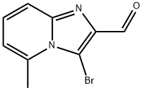3-BroMo-5-Methyl-iMidazo[1,2-a]pyridine-2-carbaldehyde Struktur
