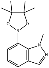 1-甲基吲唑-7-硼酸频哪醇酯,1313738-64-5,结构式