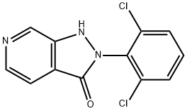 2-(2,6-二氯苯基)-1,2-二氢-3H-吡唑并[3,4-C]吡啶-3-酮 结构式