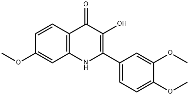 2-(3,4-DiMethoxyphenyl)-3-hydroxy-7-Methoxy-quinolin-4(1H)-one,1313738-75-8,结构式