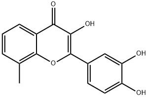 2-(3,4-Dihydroxyphenyl)-3-hydroxy-8-Methyl-4H-chroMen-4-one Structure