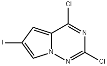 2,4-Dichloro-6-iodo-pyrrolo[2,1-f][1,2,4]triazine Structure