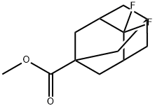 4,4-ジフルオロアダマンタン-1-カルボン酸メチルエステル 化学構造式