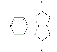 6-Methyl-2-(4-methylphenyl)-1,3,6,2-dioxazaborocane-4,8-dione 化学構造式