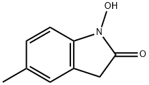 2H-Indol-2-one,  1,3-dihydro-1-hydroxy-5-methyl- 化学構造式