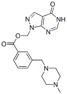 131402-50-1 3-[(4-Methylpiperazino)methyl]benzoic acid (4,5-dihydro-4-oxo-1H-pyrazolo[3,4-d]pyrimidine-1-yl)methyl ester