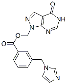 3-(1H-Imidazole-1-ylmethyl)benzoic acid (4,5-dihydro-4-oxo-1H-pyrazolo[3,4-d]pyrimidine-1-yl)methyl ester,131402-52-3,结构式