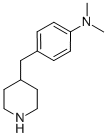BENZENAMINE, N,N-DIMETHYL-4-(4-PIPERIDINYLMETHYL)- Structure