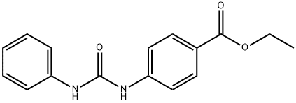 Benzoic acid, 4-[[(phenylamino)carbonyl]amino]-, ethyl ester 结构式