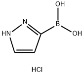 (1H-Pyrazol-3-yl)boronic acid hydrochloride Structure