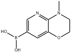 4-Methyl-3,4-dihydro-2H-pyrido[3,2-B][1,4]oxazine-7-boronic acid Structure