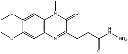 6,7-dimethoxy-1-methyl-2(1H)-quinoxalinone-3-proprionylcarboxylic acid hydrazide|