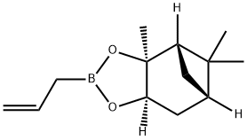 (+)-烯丙基硼酸蒎烷二醇酯 结构式