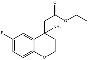 ethyl 2-(4-aMino-6-fluorochroMan-4-yl)acetate|4-氨基-6-氟-3,4-二氢-2H-1-苯并吡喃-4-乙酸乙酯