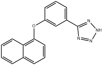 5-[3-(1-萘氧基)苯基]-2H-四唑,1314406-47-7,结构式