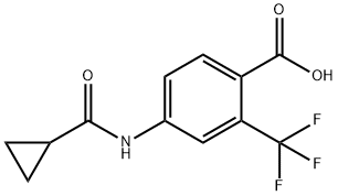 4-[(Cyclopropylcarbonyl)aMino]-2-(trifluoroMethyl)benzoic Acid Struktur