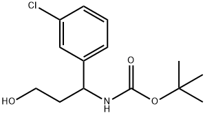 3-(Boc-aMino)-3-(3-chlorophenyl)-1-propanol Structure