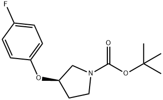 (R)-N-Boc-3-(4-fluorophenoxy)pyrrolidine Structure