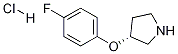 (R)-3-(4-Fluorophenoxy)pyrrolidine Hydrochloride Struktur