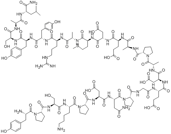 H-TYR-PRO-SER-LYS-PRO-ASP-ASN-PRO-GLY-GLU-ASP-ALA-PRO-ALA-GLU-ASP-MET-ALA-ARG-TYR-TYR-SER-ALA-LEU-NH2 Struktur