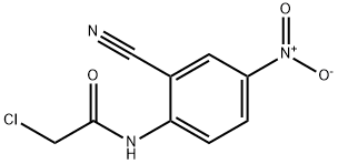 2-氯-N-(2-氰基-4-硝基苯基)乙酰胺 结构式