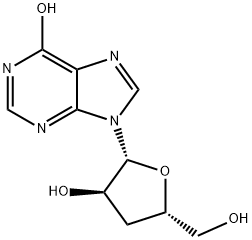 3'-deoxyinosine Structure