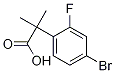 2-(4-BroMo-2-fluorophenyl)-2-Methylpropanoic acid Structure