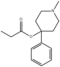 4-propionyloxy-4-phenyl-N-methylpiperidine Structure