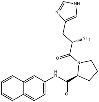 histidylprolyl-2-naphthylamide Structure