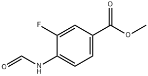 Methyl 3-fluoro-4-forMaMidobenzoate 化学構造式