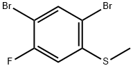 1,5-Dibromo-2-fluoro-4-(methylsulfanyl)benzene Structure