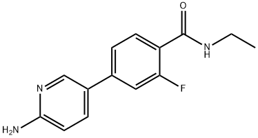 4-(6-AMinopyridin-3-yl)-N-ethyl-2-fluorobenzaMide Struktur