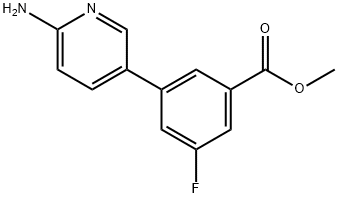 Methyl 3-(6-aMinopyridin-3-yl)-5-fluorobenzoate Structure