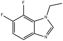 1-乙基-6,7-二氟苯并咪唑, 1314987-78-4, 结构式