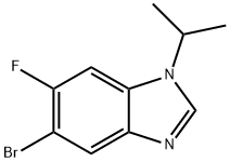 5-Bromo-6-fluoro-1-isopropyl-1,2,3-benzotriazole Structure