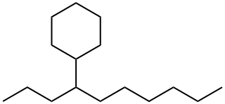 (1-Propylheptyl)cyclohexane 结构式