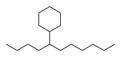 (1-Butylheptyl)cyclohexane Structure