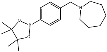 4-(Homopiperidine)methyl) phenylboronic acid pinacol ester Structure
