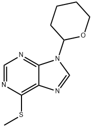 6-methylsulfanyl-9-(oxan-2-yl)purine,13153-63-4,结构式