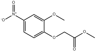 2-(2-甲氧基-4-硝基-苯氧基)乙酸甲酯,131531-87-8,结构式