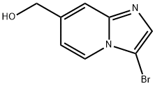 IMidazo[1,2-a]pyridine-7-Methanol, 3-broMo- Struktur