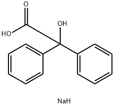 Benzeneacetic acid, a-hydroxy-a-phenyl-, MonosodiuM salt,13154-93-3,结构式