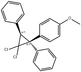 1,1-dichloro-2,3-diphenyl-2-(4-methoxyphenyl)cyclopropane 结构式