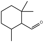 2,2,6-トリメチルシクロヘキサンカルボアルデヒド 化学構造式