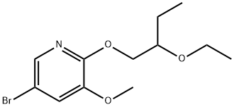 5-broMo-2-(2-ethoxybutoxy)-3-Methoxypyridine,1315545-07-3,结构式