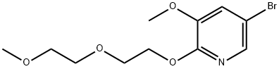 5-broMo-3-Methoxy-2-(2-(2-Methoxyethoxy)ethoxy)pyridine,1315545-08-4,结构式